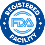 Registered Facility roundel with the FDA letters, used in the MindSave artwork